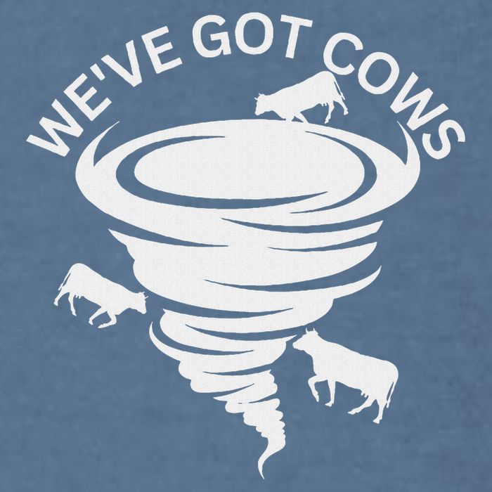 Funny We've Got Cows Tornado Storm Chaser Garment-Dyed Sweatshirt