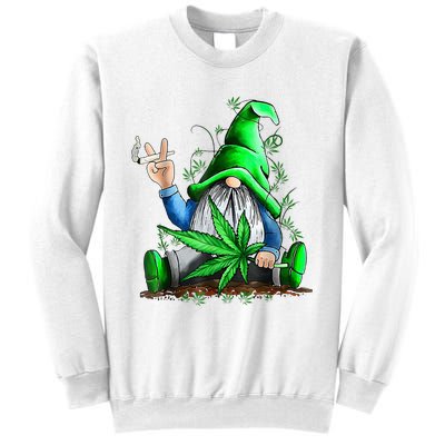 Funny Weed Gnome Cannabis Marijuana Sweatshirt