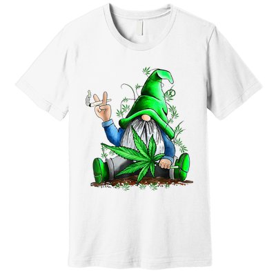 Funny Weed Gnome Cannabis Marijuana Premium T-Shirt