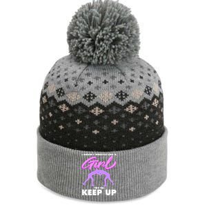 Funny Wrestler Gift Cool Female Wrestling Lover Athlete Gift The Baniff Cuffed Pom Beanie