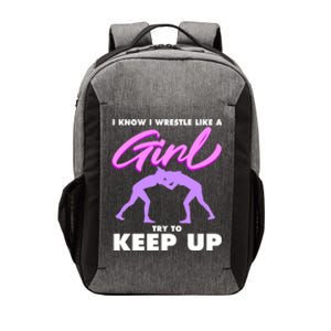 Funny Wrestler Gift Cool Female Wrestling Lover Athlete Gift Vector Backpack