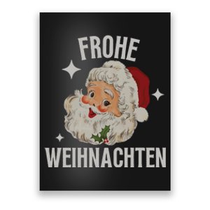 Frohe Weihnachten German Merry Christmas Poster