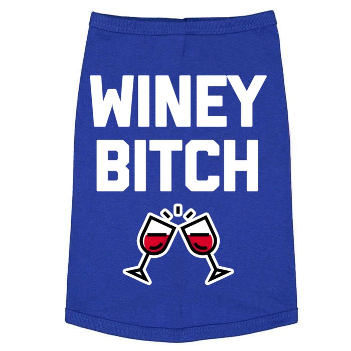 Funny Wine Gift: Winey Bitch Funny Gift Funny Saying Cute Wine Great Gift Doggie Tank