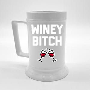 Funny Wine Gift: Winey Bitch Funny Gift Funny Saying Cute Wine Great Gift Beer Stein