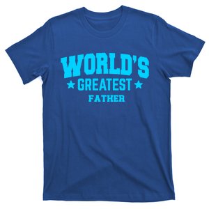 Father Worlds Greatest Blue Gift T-Shirt