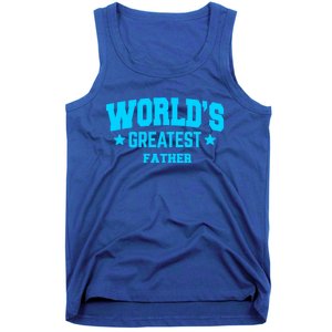 Father Worlds Greatest Blue Gift Tank Top