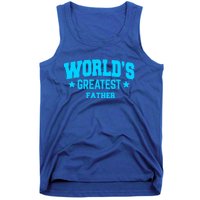 Father Worlds Greatest Blue Gift Tank Top