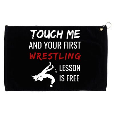 Funny Wrestling Gift Wrestling Coach Sports Great Gift Cute Gift Grommeted Golf Towel