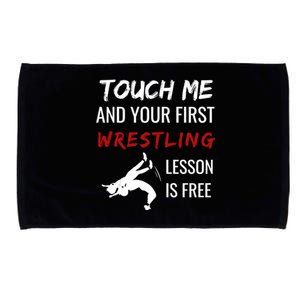 Funny Wrestling Gift Wrestling Coach Sports Great Gift Cute Gift Microfiber Hand Towel