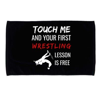 Funny Wrestling Gift Wrestling Coach Sports Great Gift Cute Gift Microfiber Hand Towel