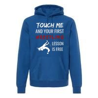 Funny Wrestling Gift Wrestling Coach Sports Great Gift Cute Gift Premium Hoodie