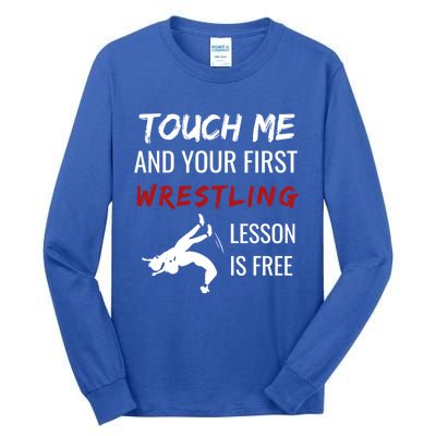 Funny Wrestling Gift Wrestling Coach Sports Great Gift Cute Gift Tall Long Sleeve T-Shirt