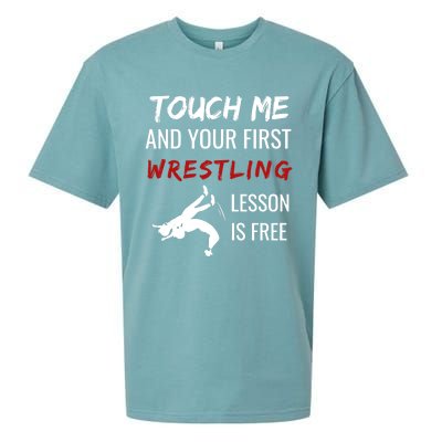 Funny Wrestling Gift Wrestling Coach Sports Great Gift Cute Gift Sueded Cloud Jersey T-Shirt