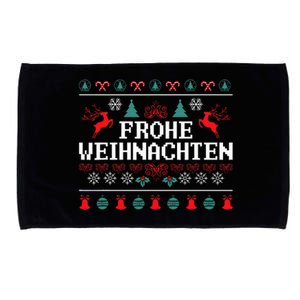 Frohe Weihnachten German Merry Christmas Holidays Germany Microfiber Hand Towel