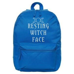 Funny Wiccan Goddess Moon Resting Witch Face Pagan Gift 16 in Basic Backpack