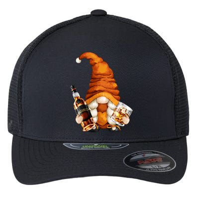 Funny Whisky Gnome For Who Loves Ing Whiskey Gift Flexfit Unipanel Trucker Cap