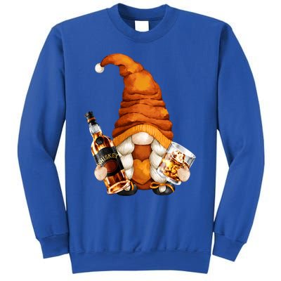 Funny Whisky Gnome For Who Loves Ing Whiskey Gift Sweatshirt