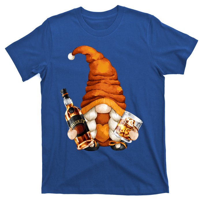 Funny Whisky Gnome For Who Loves Ing Whiskey Gift T-Shirt