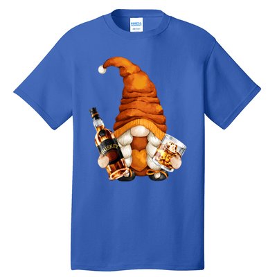 Funny Whisky Gnome For Who Loves Ing Whiskey Gift Tall T-Shirt