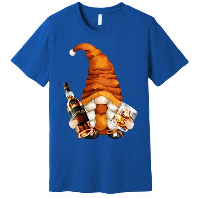 Funny Whisky Gnome For Who Loves Ing Whiskey Gift Premium T-Shirt