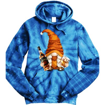 Funny Whisky Gnome For Who Loves Ing Whiskey Gift Tie Dye Hoodie