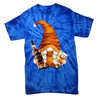 Funny Whisky Gnome For Who Loves Ing Whiskey Gift Tie-Dye T-Shirt