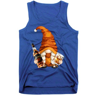 Funny Whisky Gnome For Who Loves Ing Whiskey Gift Tank Top