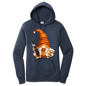 Funny Whisky Gnome For Who Loves Ing Whiskey Gift Women's Pullover Hoodie