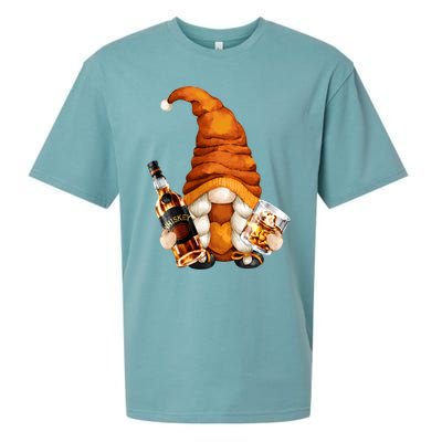 Funny Whisky Gnome For Who Loves Ing Whiskey Gift Sueded Cloud Jersey T-Shirt