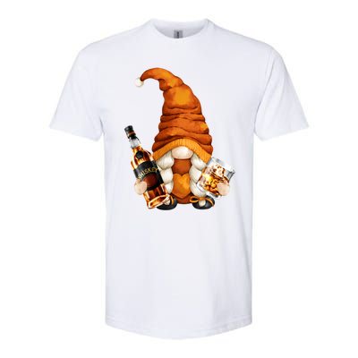 Funny Whisky Gnome For Who Loves Ing Whiskey Gift Softstyle CVC T-Shirt