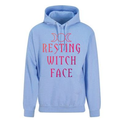 Funny Wiccan Goddess Moon Resting Witch Face Pagan Gift Unisex Surf Hoodie