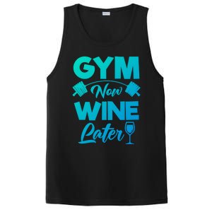 Funny Workout Gym Now Wine Later Gym Great Gift PosiCharge Competitor Tank