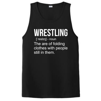 Funny Wrestling Gift For Men Boys Wrestling Definition Gift PosiCharge Competitor Tank