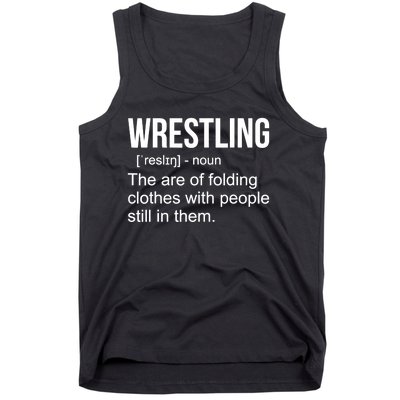 Funny Wrestling Gift For Men Boys Wrestling Definition Gift Tank Top