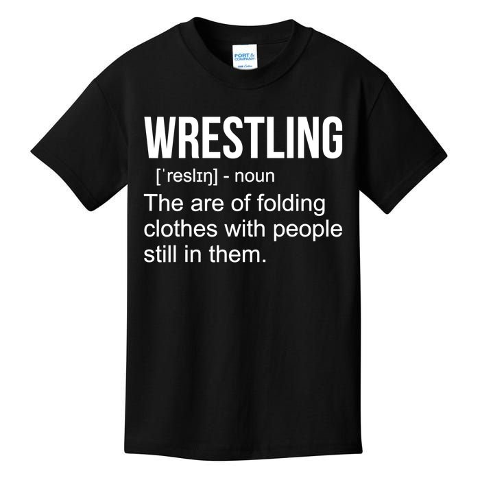 Funny Wrestling Gift For Men Boys Wrestling Definition Gift Kids T-Shirt