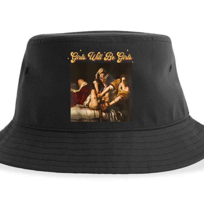 Feminism Women Girl Will Be Girl Judith Holofernes Funny Sustainable Bucket Hat