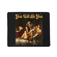 Feminism Women Girl Will Be Girl Judith Holofernes Funny Mousepad