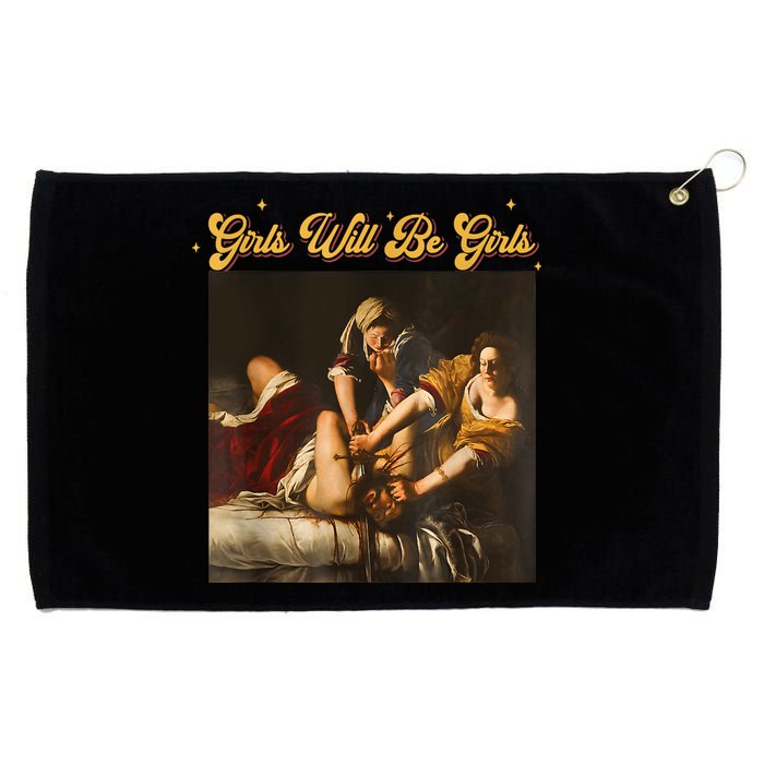 Feminism Women Girl Will Be Girl Judith Holofernes Funny Grommeted Golf Towel