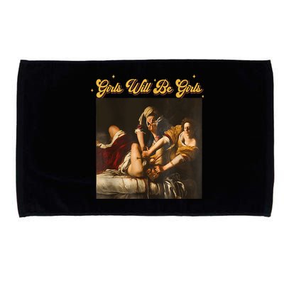 Feminism Women Girl Will Be Girl Judith Holofernes Funny Microfiber Hand Towel