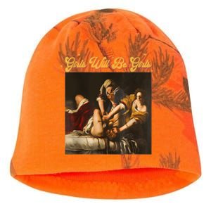 Feminism Women Girl Will Be Girl Judith Holofernes Funny Kati - Camo Knit Beanie