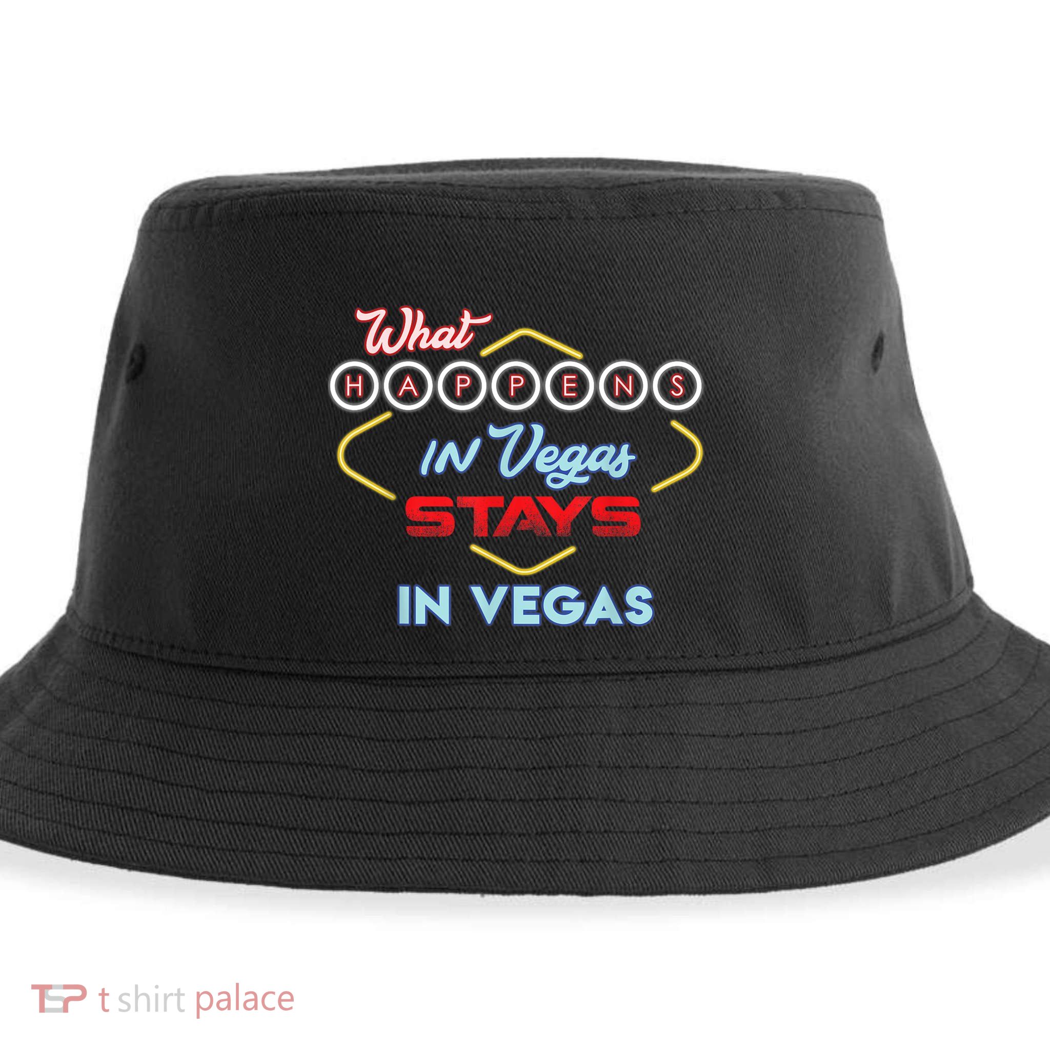 Funny What Happens In Vegas Stays In Vegas Gift Sustainable Bucket Hat