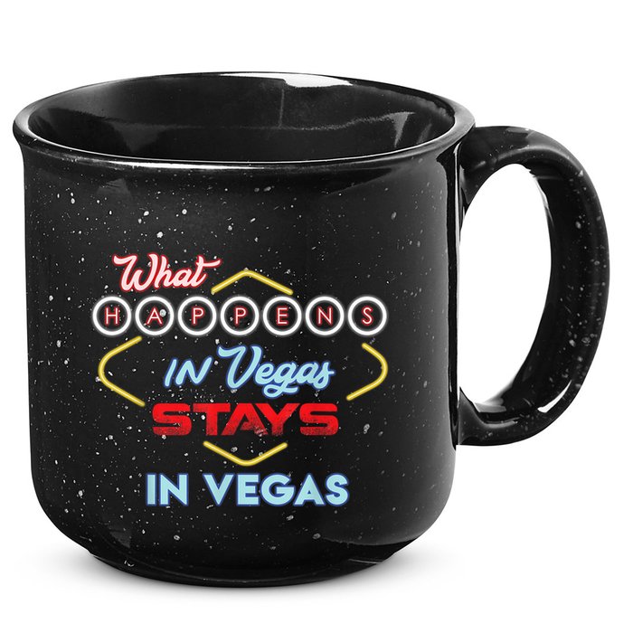 Funny What Happens In Vegas Stays In Vegas Gift 15oz Campfire Ceramic Mug