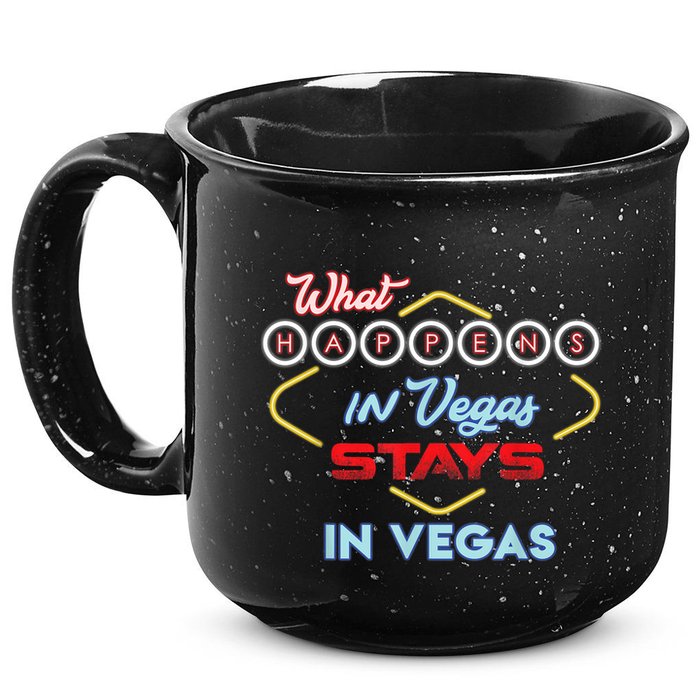 Funny What Happens In Vegas Stays In Vegas Gift 15oz Campfire Ceramic Mug