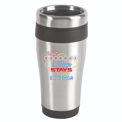 Funny What Happens In Vegas Stays In Vegas Gift 16oz Travel Tumbler