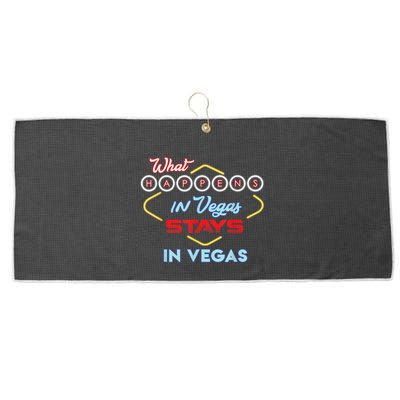 Funny What Happens In Vegas Stays In Vegas Gift Large Microfiber Waffle Golf Towel