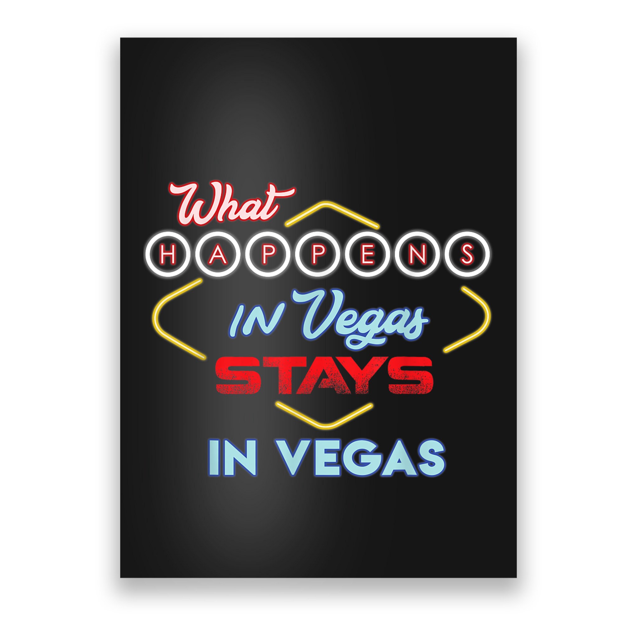 Funny What Happens In Vegas Stays In Vegas Gift Poster