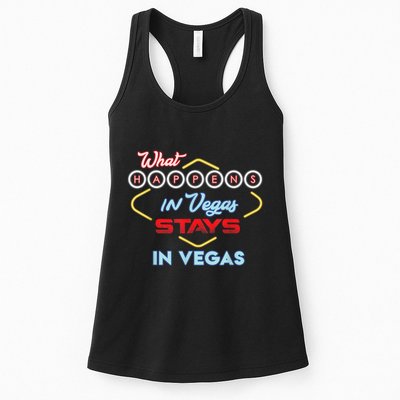 Funny What Happens In Vegas Stays In Vegas Gift Womens Tank Top
