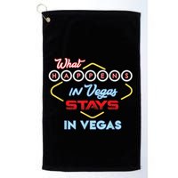Funny What Happens In Vegas Stays In Vegas Gift Golf Towel
