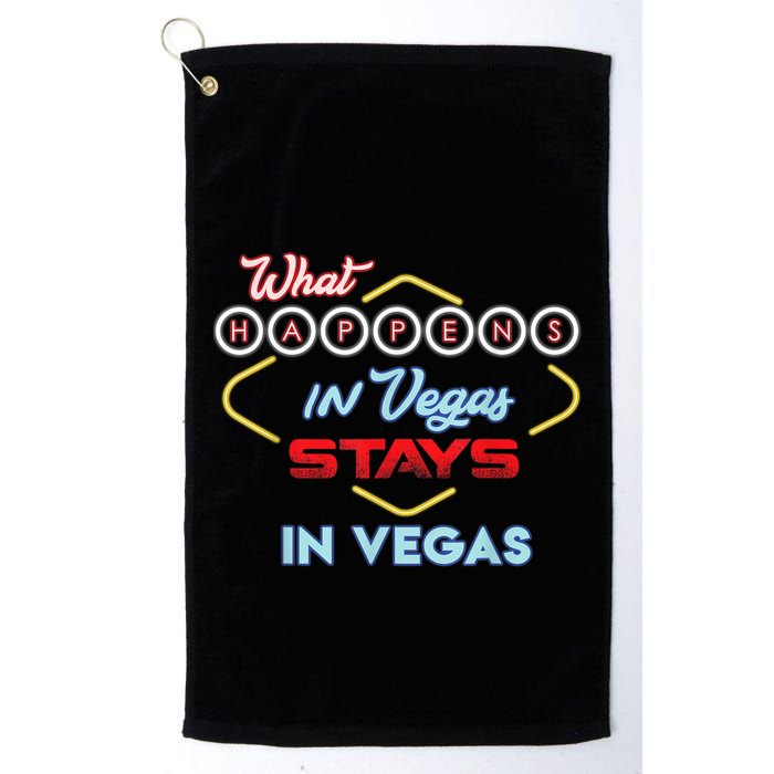 Funny What Happens In Vegas Stays In Vegas Gift Golf Towel