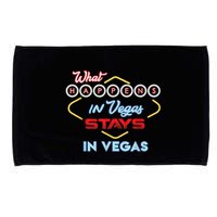 Funny What Happens In Vegas Stays In Vegas Gift Microfiber Hand Towel